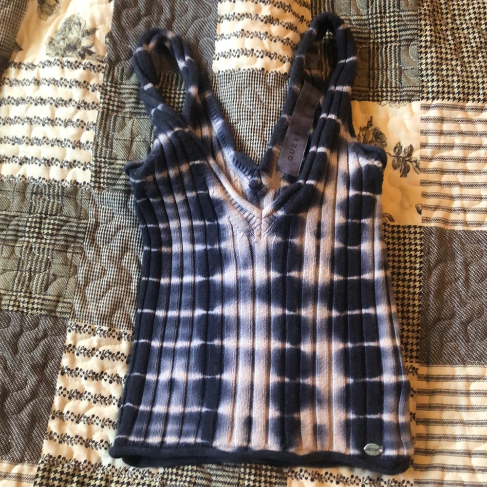 Guess cropped knitted Tank